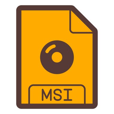 Dosya biçim simgesinin vektör illüstrasyonu