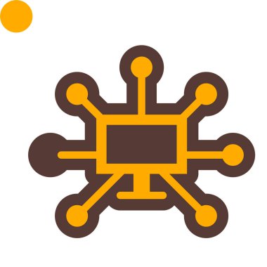 şebeke. Web simgesi basit illüstrasyon