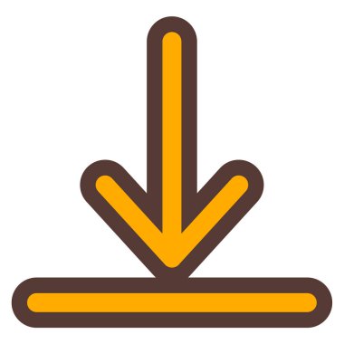 Aşağı ok. Basit resimleme