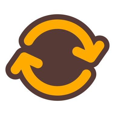 Yenile. Web simgesi basit illüstrasyon