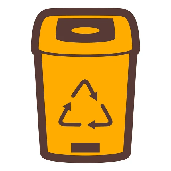 Mülleimer Symbol Einfache Illustration Von Papierkorb Vektorsymbolen Für Das Web — Stockvektor