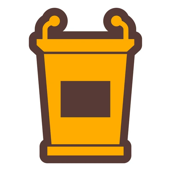 Coffee Cup Icon Outline Illustration Beer Bucket Vector Icons Web — стоковый вектор