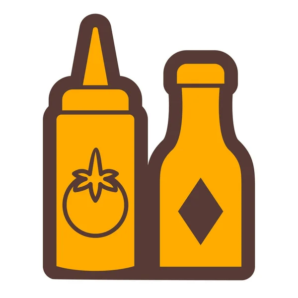 Bottles Icons Cartoon Illustration Vector Icons — Stock vektor