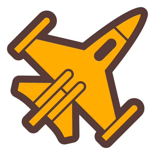 Avión Icono Web Ilustración Simple — Vector de stock