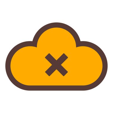 Bulut. Web simgesi basit illüstrasyon