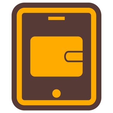 Kredi kartıyla. Basit resimleme