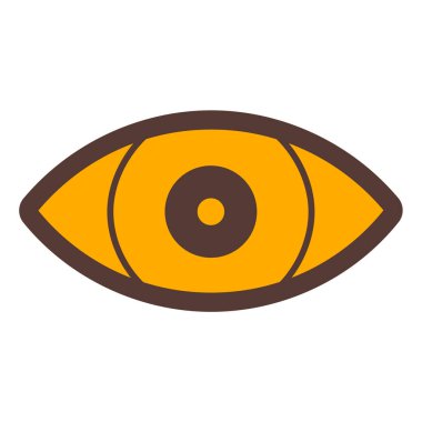 Göz. Web simgesi basit illüstrasyon