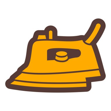 Bir karikatür demir simgesinin vektör çizimi