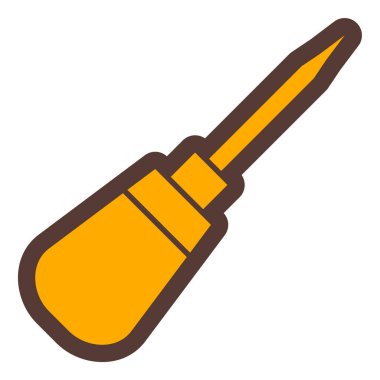 Tornavida. Web simgesi basit illüstrasyon