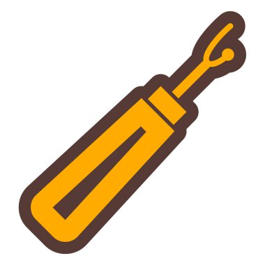 Tornavida. Web simgesi basit illüstrasyon