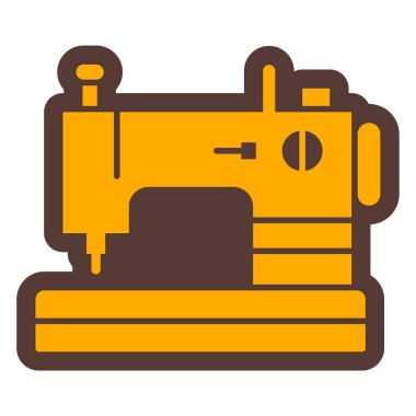 Dikiş makinesi. Basit resimleme