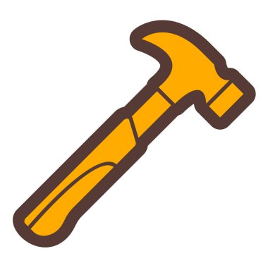 Çekiç. Web simgesi basit illüstrasyon