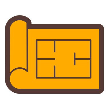 Mobilya. Web simgesi basit illüstrasyon