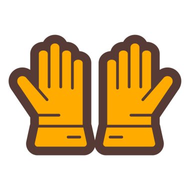 Eldiven. Web simgesi basit illüstrasyon