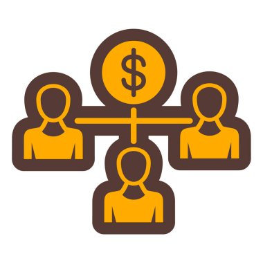 iş ve finans ikonu vektör illüstrasyonu