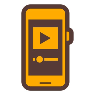 Akıllı telefon. Web simgesi basit illüstrasyon