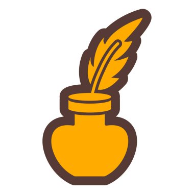 Tüylü ikon vektör illüstrasyonu