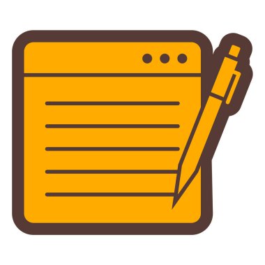 Yazılı not. Basit resimleme