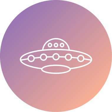 ufo. Web simgesi vektör illüstrasyonu