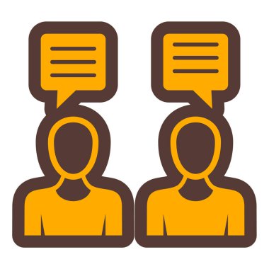 Sohbet simgesi vektör illüstrasyonu