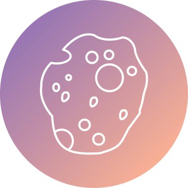 Uzay modern simgesinin vektör illüstrasyonu