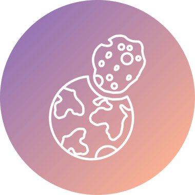 Modern uzay simgesinin vektör illüstrasyonu