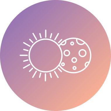 Güneş. Web simgesi basit illüstrasyon