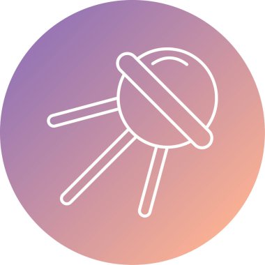 Uzay modern ve web simgesinin vektör illüstrasyonu