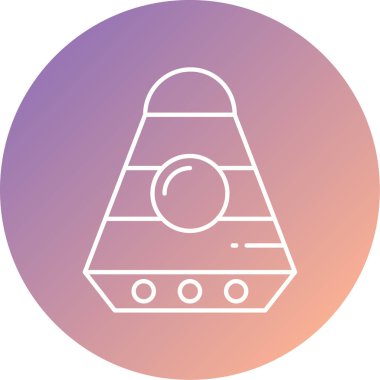 Modern uzay simgesinin vektör illüstrasyonu