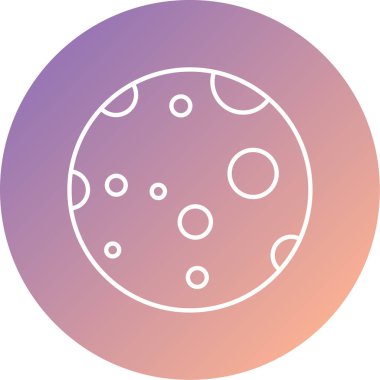 Uzay modern simgesinin vektör illüstrasyonu