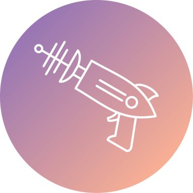 Modern uzay simgesinin vektör illüstrasyonu