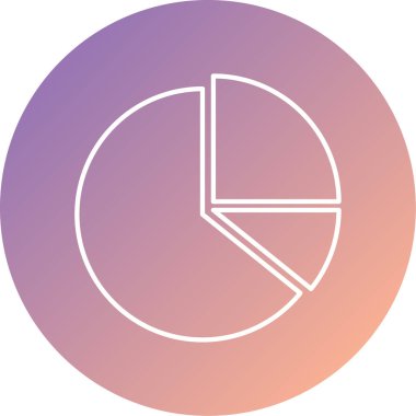 Pasta grafiği simgesinin vektörü