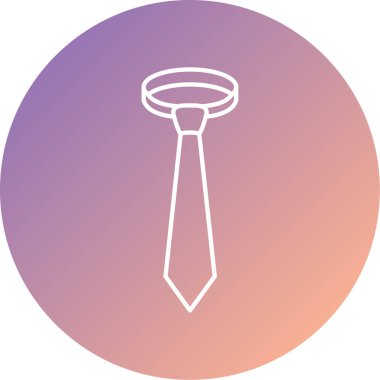 Kravat. Web simgesi basit illüstrasyon