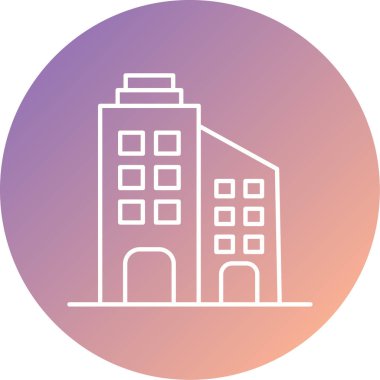 Modern binaların vektör illüstrasyonu