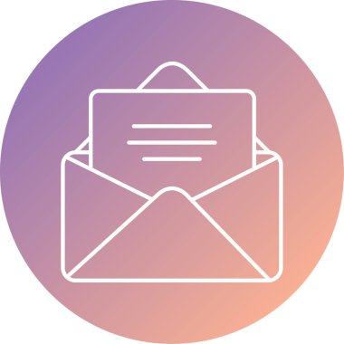 Posta simgesinin vektör illüstrasyonu