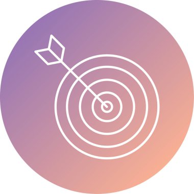 Hedef. Web simgesi basit illüstrasyon