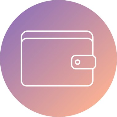 cüzdan ikonu vektör illüstrasyonu