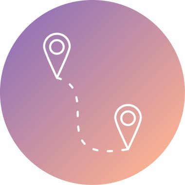 Harita iğnesi. Basit tasarım