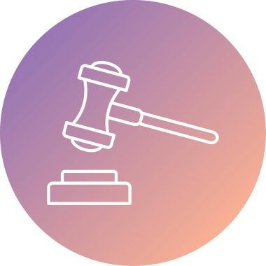 Açık artırma vektör glif simgesi