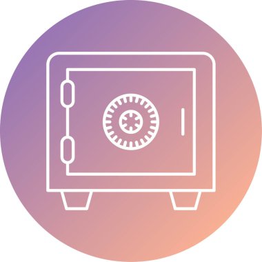 Modern güvenlik simgesinin vektör illüstrasyonu