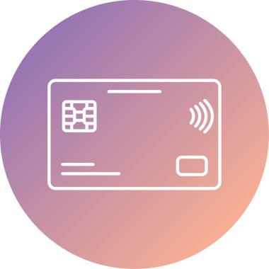 Kredi kartı vektör simgesi