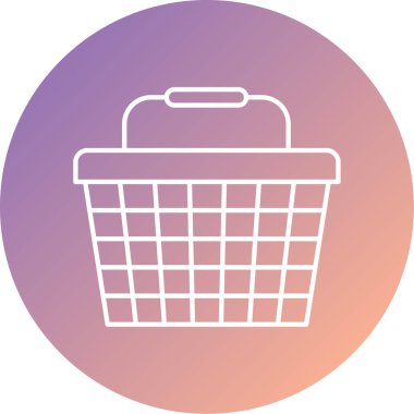 Alışveriş sepeti vektör simgesi