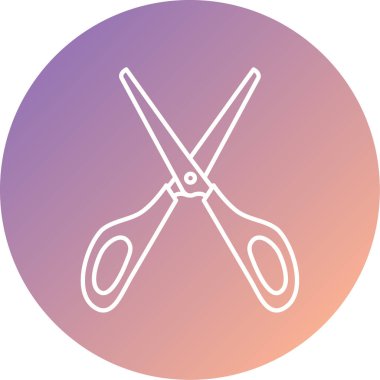 makas simgesi vektör illüstrasyonu