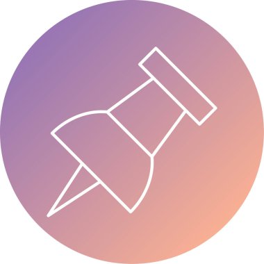 İğne. Web simgesi basit illüstrasyon