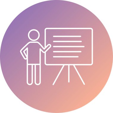 sunum vektörü simgesi modern basit tasarım