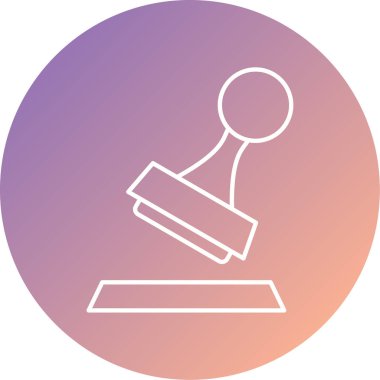 Tek düğme simgesinin vektör illüstrasyonu