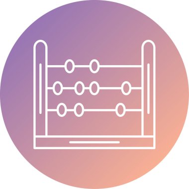 Abaküs. Web simgesi basit tasarım