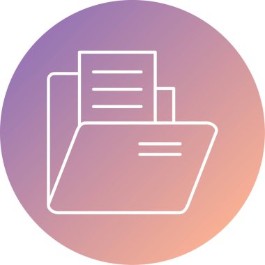 Dosya simgesinin vektör illüstrasyonu