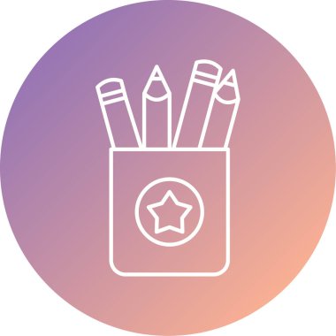 Kalem simgesinin vektör illüstrasyonu