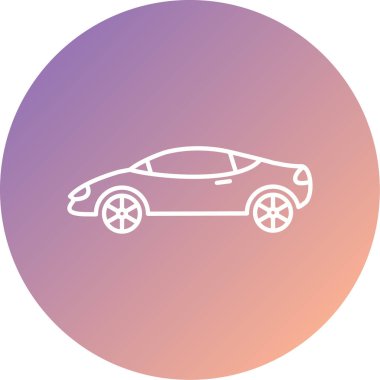 araba vektör simgesi modern basit illüstrasyon